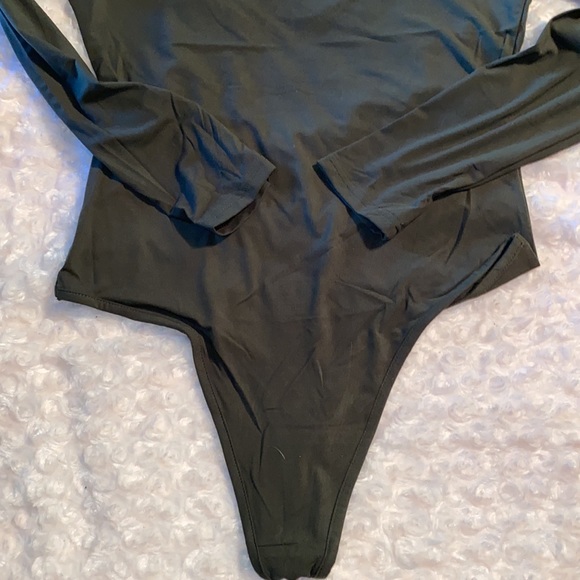 Olive green, super soft body suit NWT - Picture 2 of 8